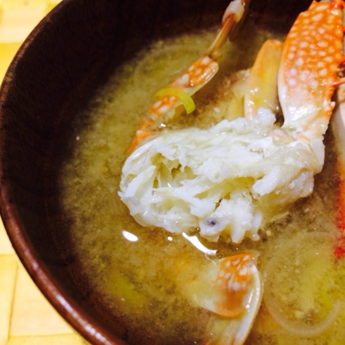 出汁が効く 渡り蟹の味噌汁 レシピ 作り方 By Eerrii5039 楽天レシピ